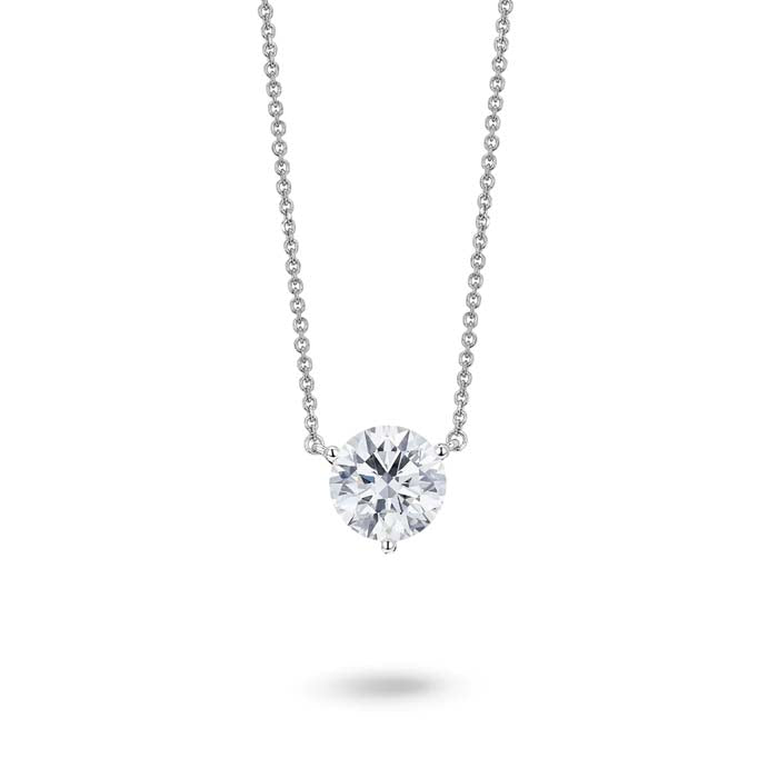 Lightbox 2CT Solitaire Pendant in 14K White Gold