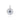 Gabriel & Co. Bujukan Medallion Pendant with Blue Sapphire and White Sapphire in Sterling Silver