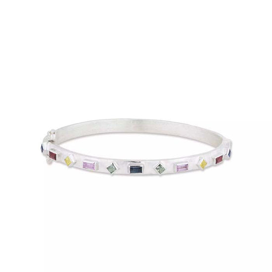 Lika Behar Prismic Multi-Sapphire Bracelet in Sterling Silver