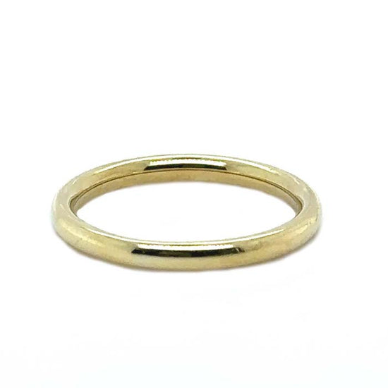 Estate Plain Wedding Ring in 14K Yellow Gold