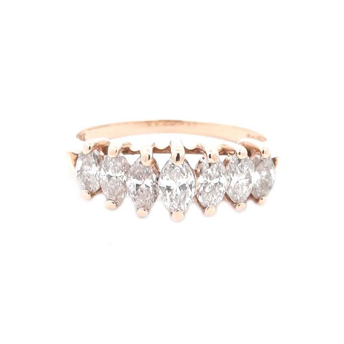 Estate Marquise Diamond Ring in 14K Yellow Gold