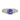 Estate Scott Kay Tanzanite and Diamond Ring in Platinum and 18K Yellow Gold