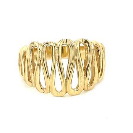 Estate Swirl Ring in 10K Yellow Gold