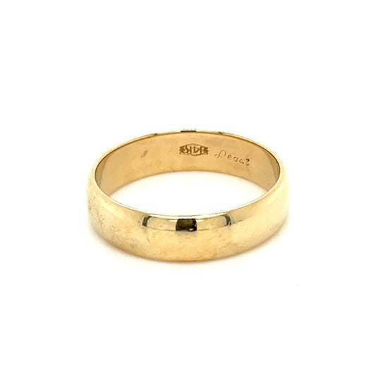 Estate 6mm Wedding Band in 14K Yellow Gold