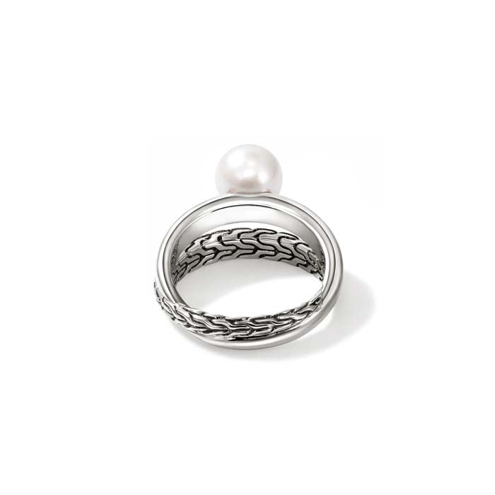 John Hardy "JH Essential" Pearl Ring in Sterling Silver