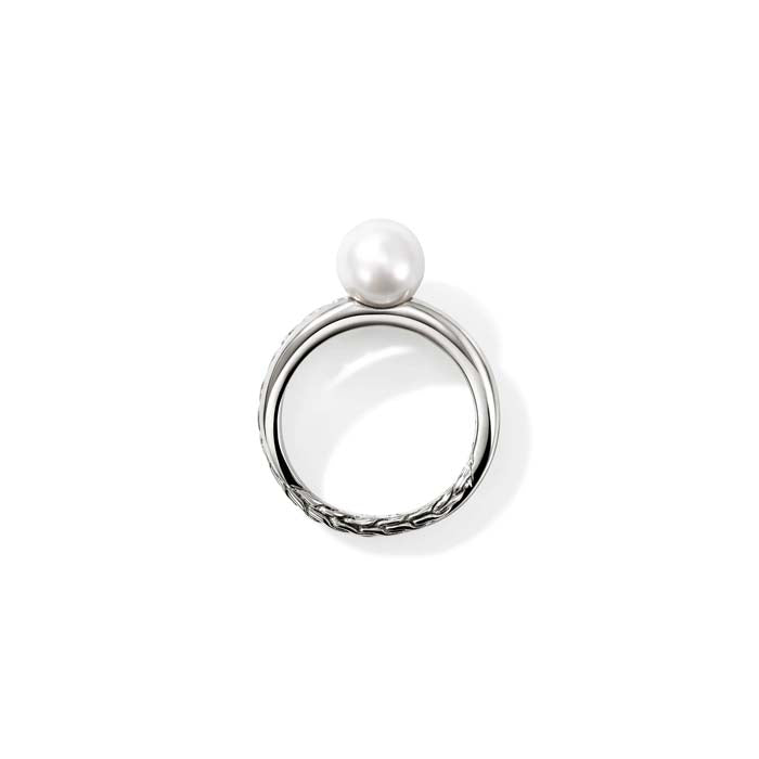 John Hardy "JH Essential" Pearl Ring in Sterling Silver