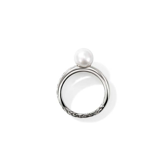 John Hardy "JH Essential" Pearl Ring in Sterling Silver