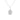Roberto Coin .21CTW Diamond Pickle Ball Textured Racket Pendant in 18K White Gold