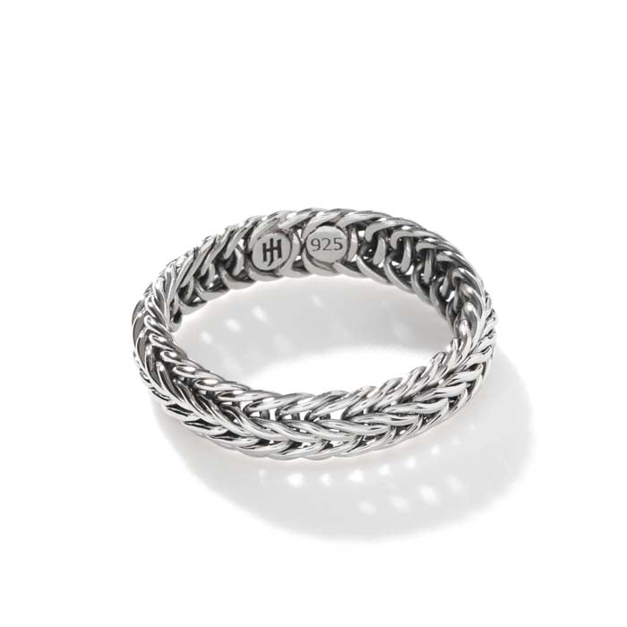 John Hardy Kami Chain Band Ring in Sterling Silver - Size 6