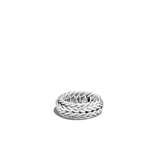 John Hardy Mens Kami Classic Chain Ring in Sterling Silver