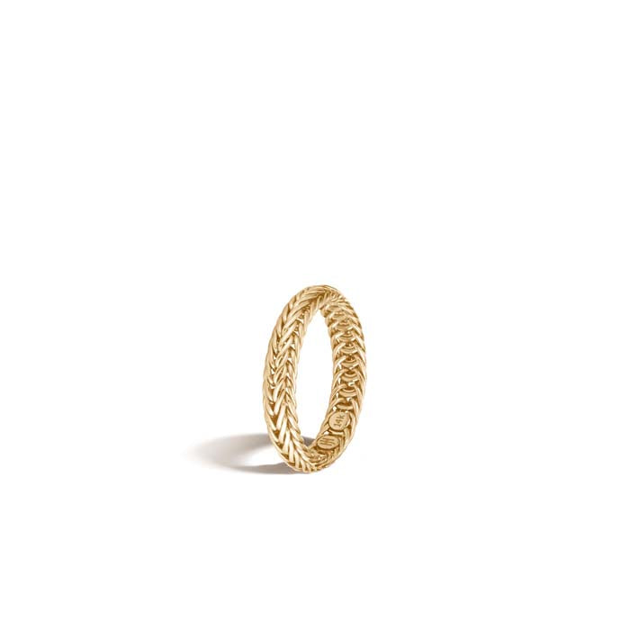 John Hardy Kami Classic Chain 4.5mm Band Ring in 14K Yellow Gold