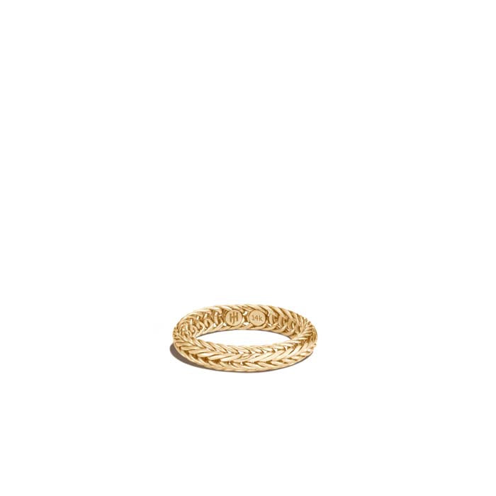 John Hardy Kami Classic Chain 4.5mm Band Ring in 14K Yellow Gold