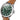 Shinola 41MM Green Dial "Runwell" Stainless Steel and Leather Strap Watch