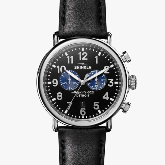 Shinola 47MM Runwell Chronograph Watch in Stainless Steel