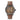 Shinola 41MM Petoskey "Runwell" 3H Quartz Watch in Gun Metal Stainless Steel and British Tan Leather Strap
