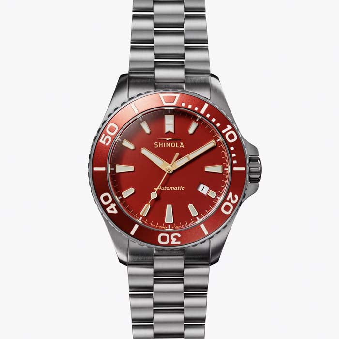 Shinola 43MM "The Lava Lake Monster" Automatic Watch in Titanium