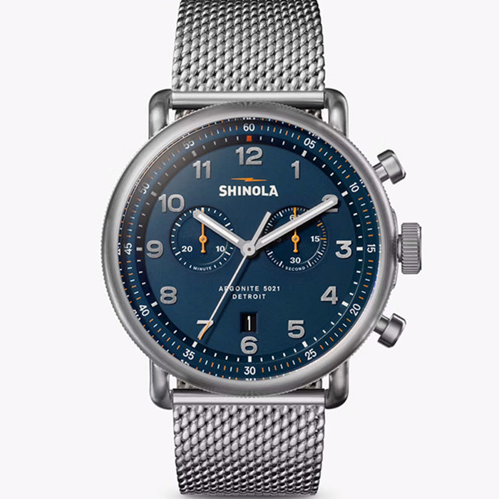 Shinola 43MM Canfield Chrono Model C56 in Stainless Steel