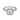 Fana Halo Twist Engagement Ring Semi- Mounting in 14K White Gold