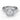 Fana Cushion Halo Engagement Ring Semi-Mounting in 14K White Gold