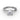 Fana 1CT Center Elegantly Twisted Engagement Ring Semi-Mounting in 14K White Gold
