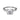 Fana Tapered Baguette Diamond Engagement Ring Semi-Mounting in 14K White Gold