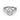 Fana Beautiful Bezel Set Engagement Ring in 14K White Gold