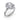 Fana 2CT Oval Center Modern Edge Diamond Engagement Ring in 14K White Gold
