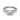 Fana Tapered Baguette Diamond Engagement Ring in 14K White Gold