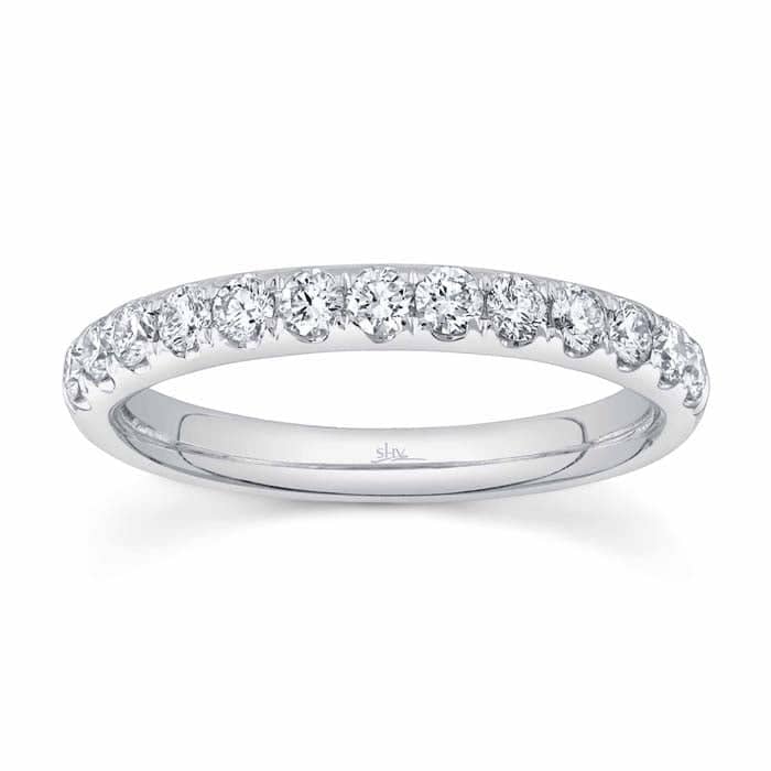 Shy Creation "Eternal Collection" .55CTW Diamond Band in 14K White Gold