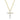 Shy Creation "Kate Collection" Diamond Cross Pendant Necklace in 14K Yellow Gold