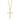Shy Creation "Kate Collection" .06CTW Diamond Cross Necklace in 14K Yellow Gold