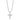 Shy Creation "Kate Collection" Mini Diamond Cross Pendant Necklace in 14K White Gold