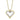 Shy Creation "Kate Collection" Diamond Heart Necklace in 14K Yellow Gold