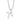Shy Creation .10CTW Initial "K" Pavé Diamond Pendant in 14K White Gold