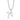 Shy Creation .10CTW Initial "K" Pavé Diamond Pendant in 14K White Gold
