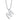 Shy Creation .14CTW Initial "M" Pavé Diamond Pendant in 14K White Gold