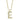 Shy Creation .07CTW Initial "E" Pavé Diamond Pendant in 14K Yellow Gold