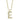 Shy Creation .07CTW Initial "E" Pavé Diamond Pendant in 14K Yellow Gold
