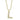 Shy Creation .05CTW Initial "L" Pavé Diamond Pendant in 14K Yellow Gold