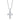 Shy Creation "Stella Collection" Diamond Cross Necklace in 14K White Gold