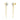 Shy Creation "Kate Collection" Diamond Pavé Star Sparkle Chain Earrings in 14K Yellow Gold