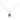 Mountz Collection Sapphire & Diamond Pendant Necklace in 14K White & Yellow Gold