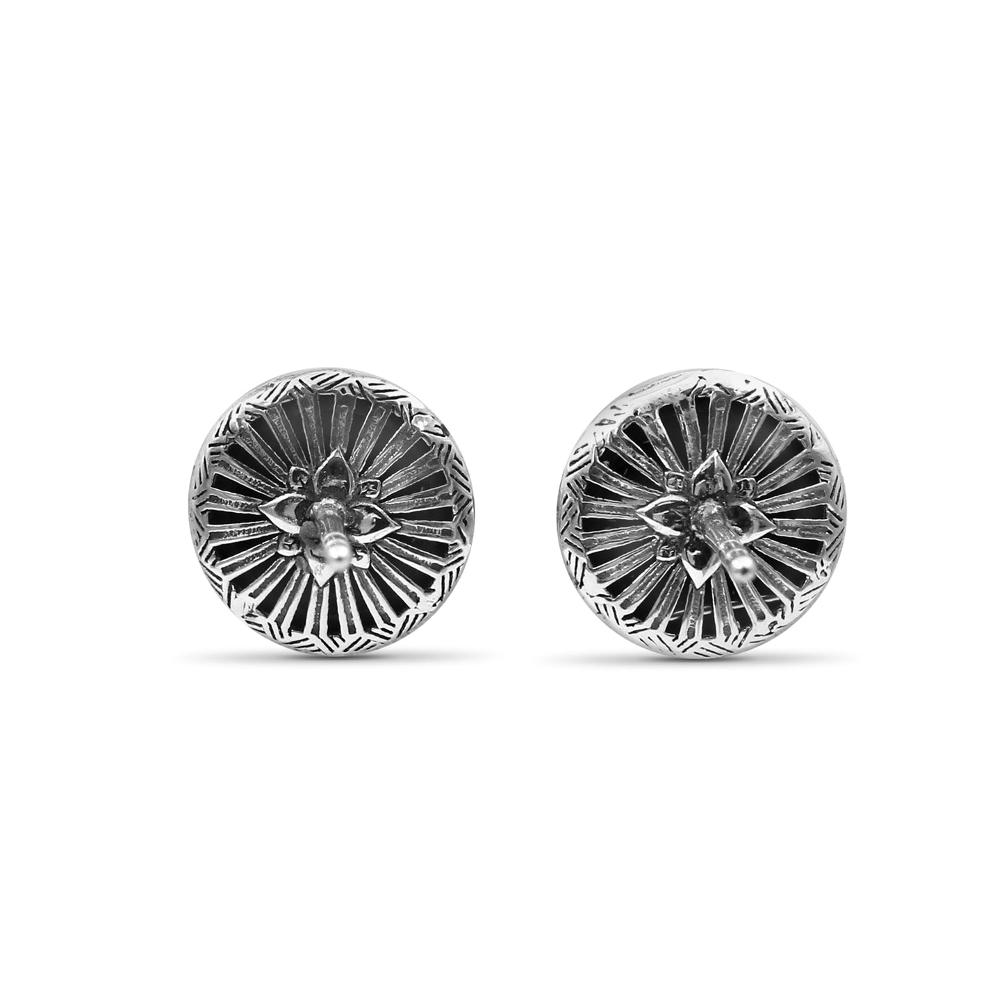 Stephen Dweck Black Onyx Garden of Stephen Stud Earrings in Sterling Silver