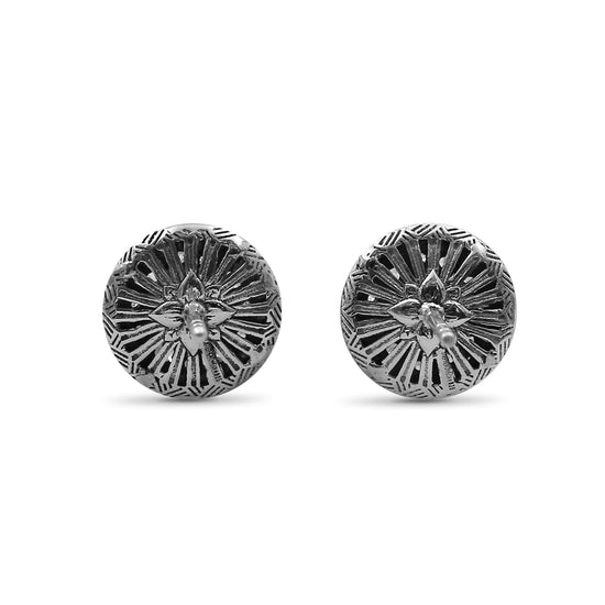 Stephen Dweck Pavé Diamond Garden of Stephen Stud Earrings in Sterling Silver