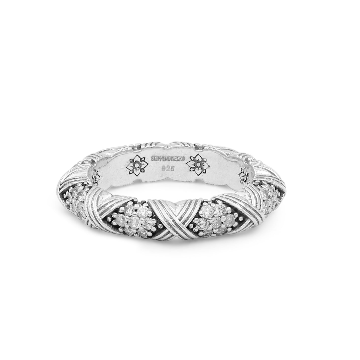 Stephen Dweck Pavé Diamond Garden of Stephen Ring in Sterling Silver