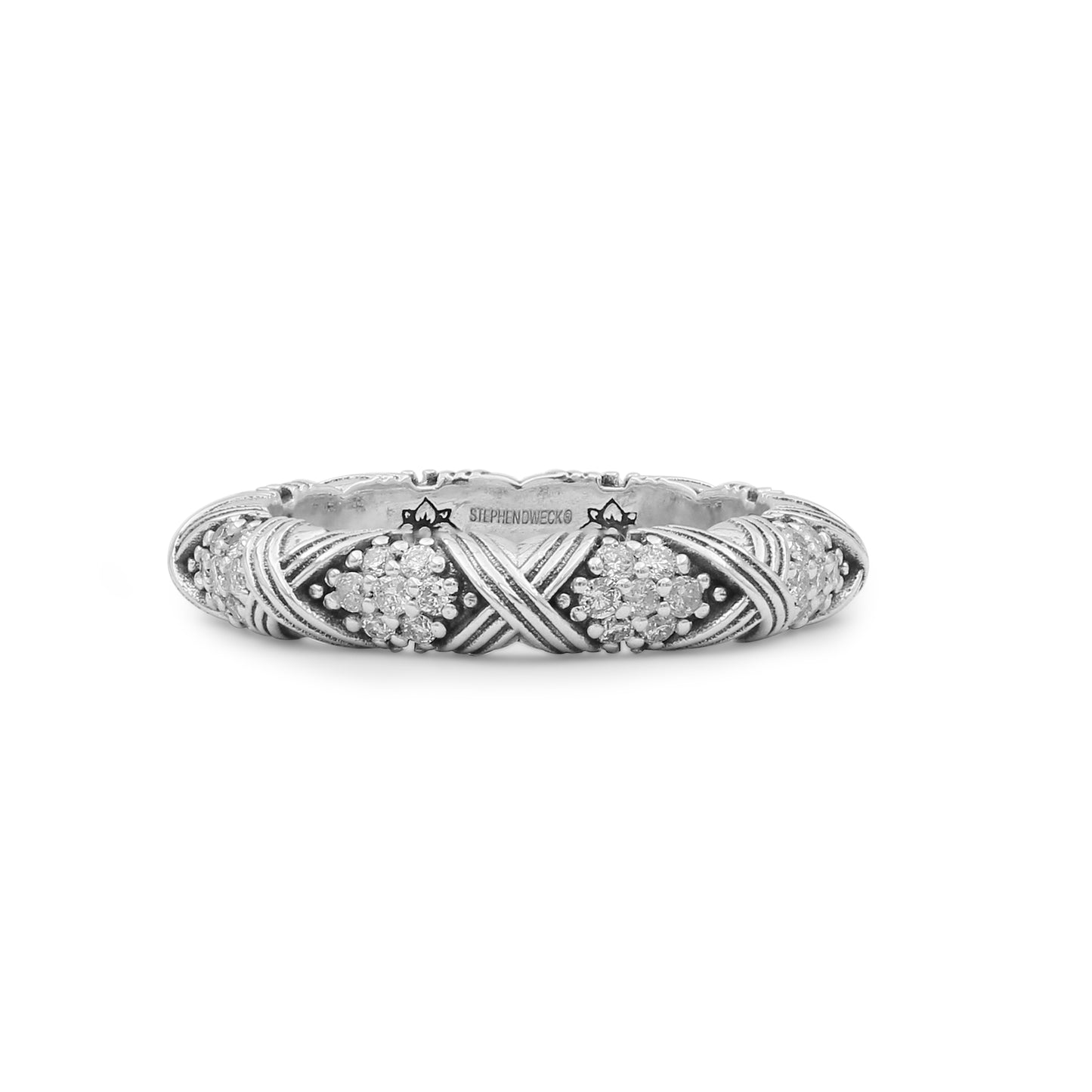 Stephen Dweck Pavé Diamond Garden of Stephen Ring in Sterling Silver