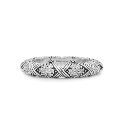 Stephen Dweck Pavé Diamond Garden of Stephen Ring in Sterling Silver