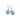 Ippolita Rock Candy Collection Mini Teardrop Dyed Blue Jade Earrings in Sterling Silver