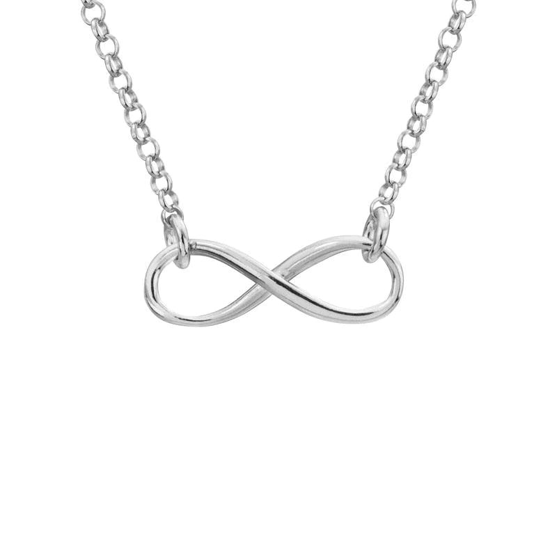 Mountz Collection Infinity Pendant Necklace in Sterling Silver