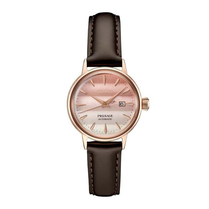 Seiko 30MM Presage Cocktail Time Limited Edition Watch in Rose-Tone Stainless Steel